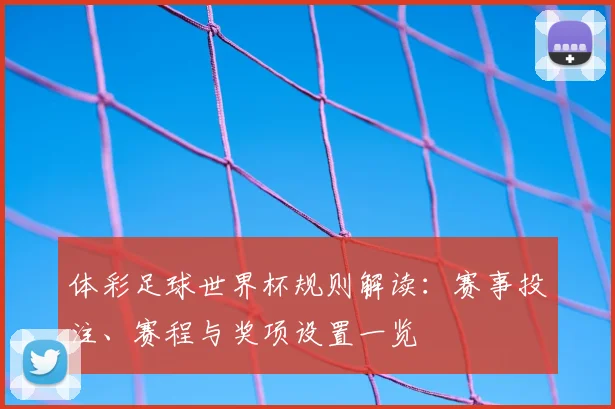 体彩足球世界杯规则解读：赛事投注、赛程与奖项设置一览